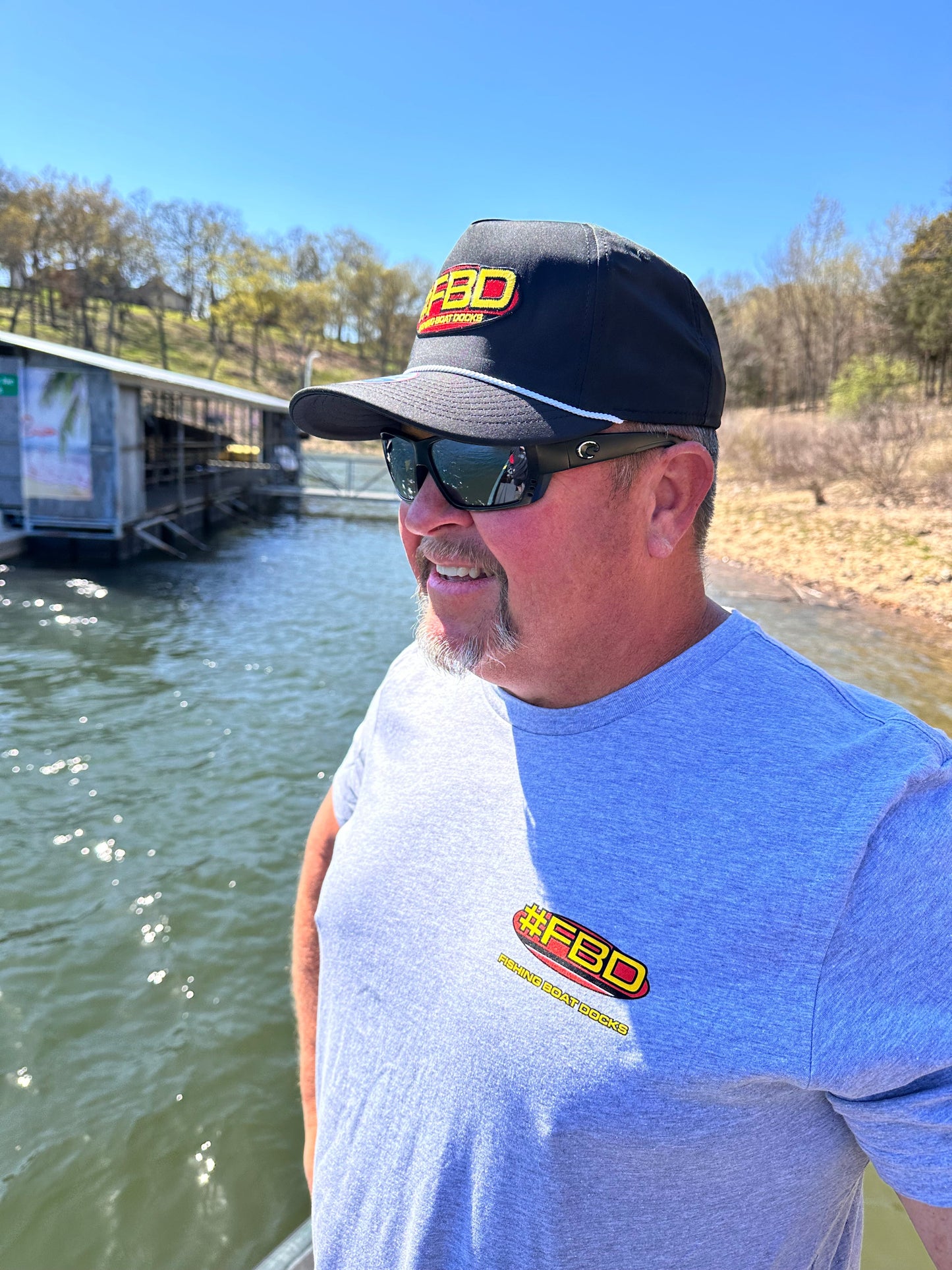 Fishing Boat Docks - Team Tee Grey