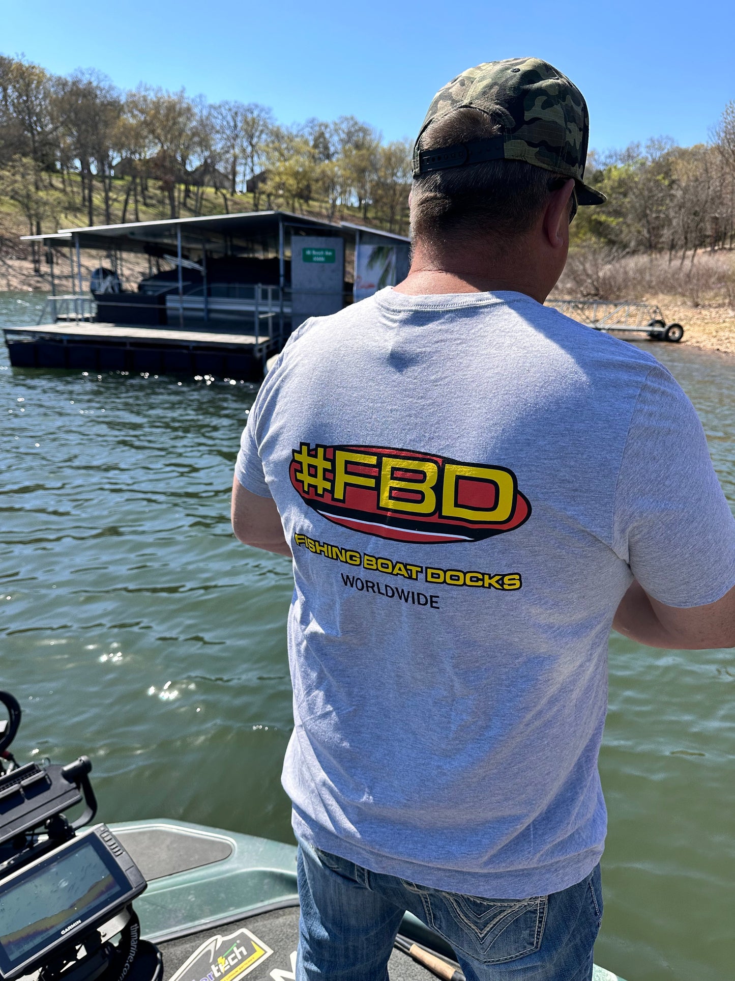 Fishing Boat Docks - Team Tee Grey