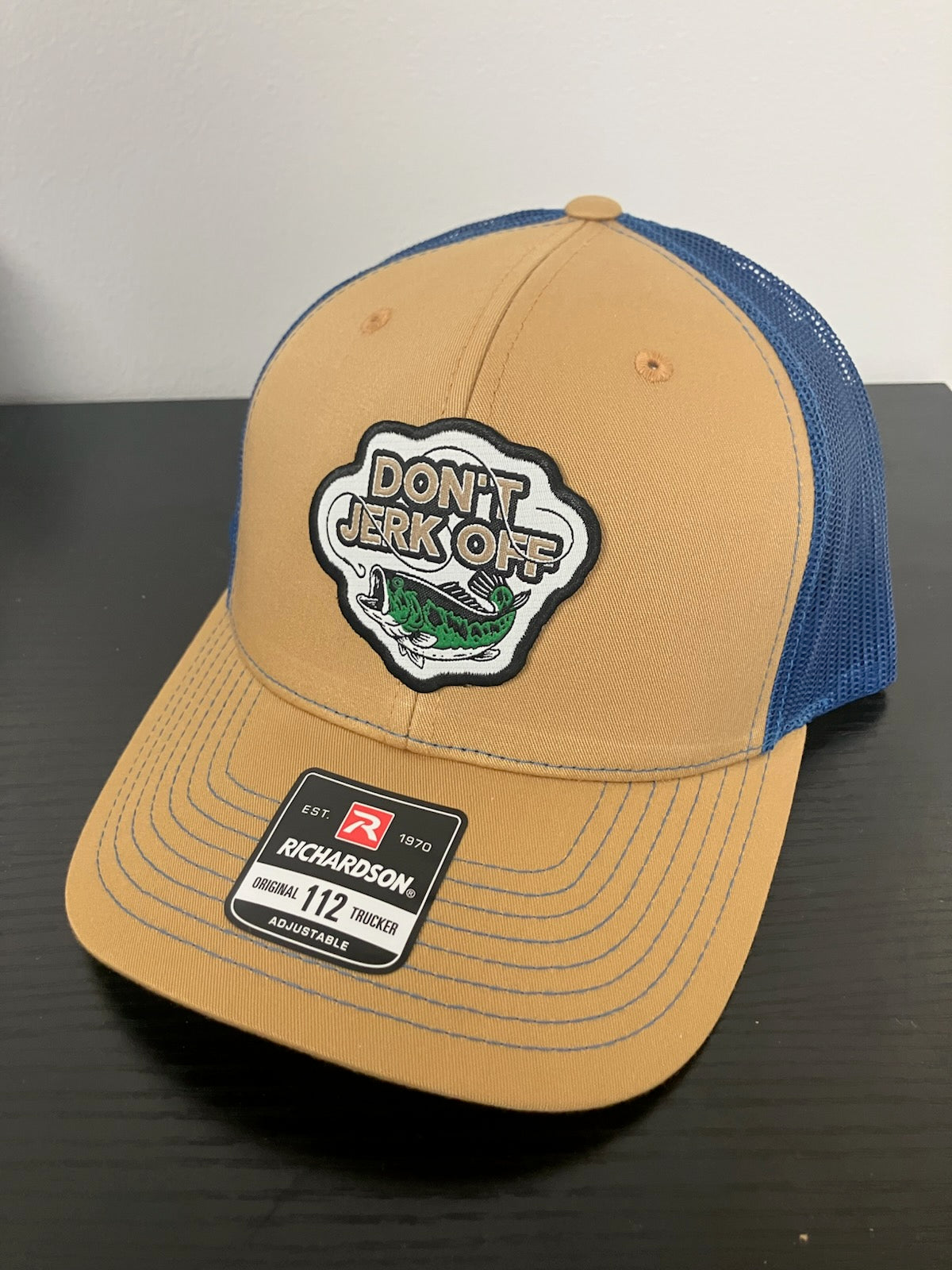 Don't Jerk Off bass hat Carhartt/blue